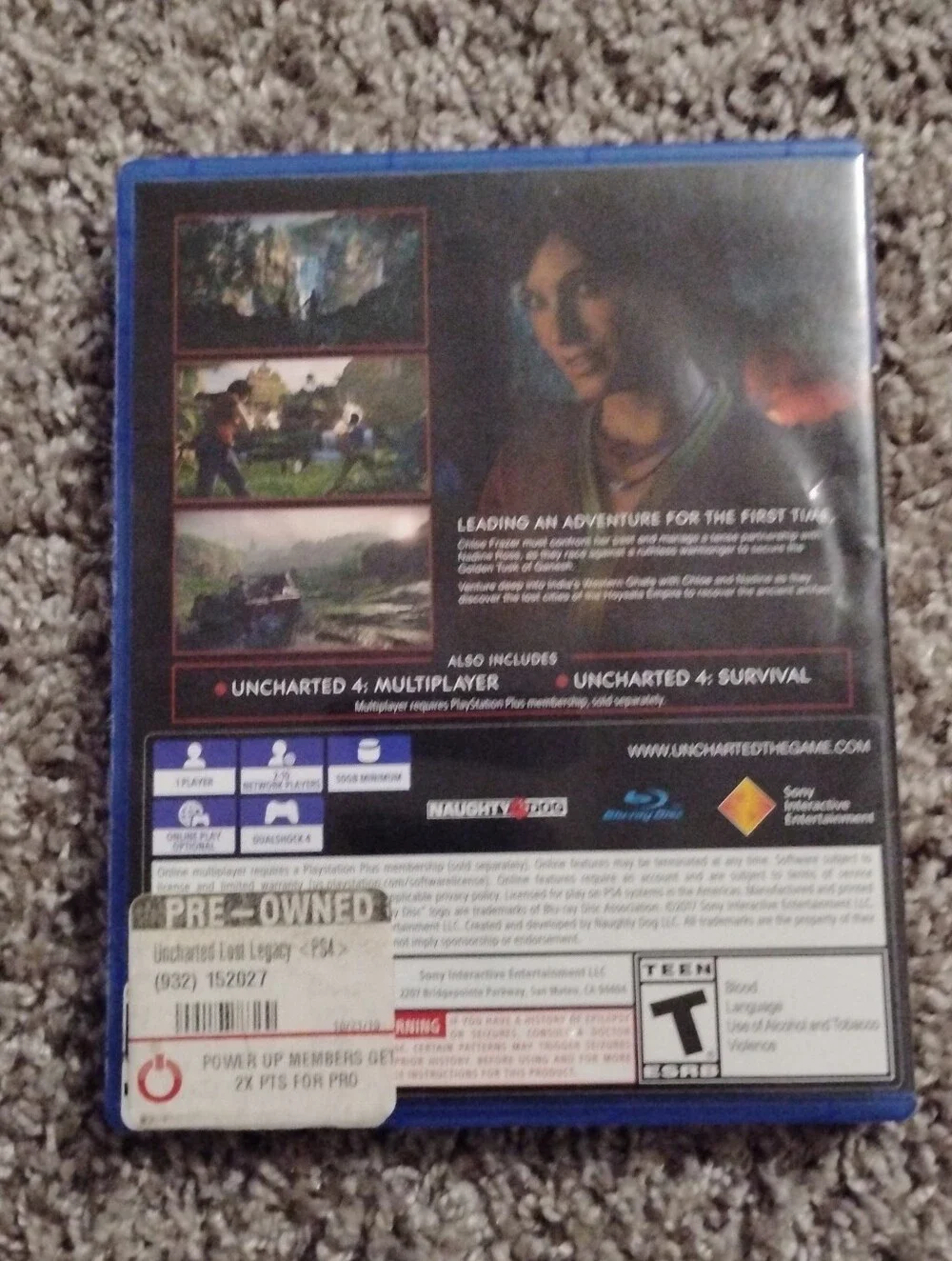 Uncharted: The Lost Legacy (PlayStation 4 / PS4) - Complete in Box (CIB)